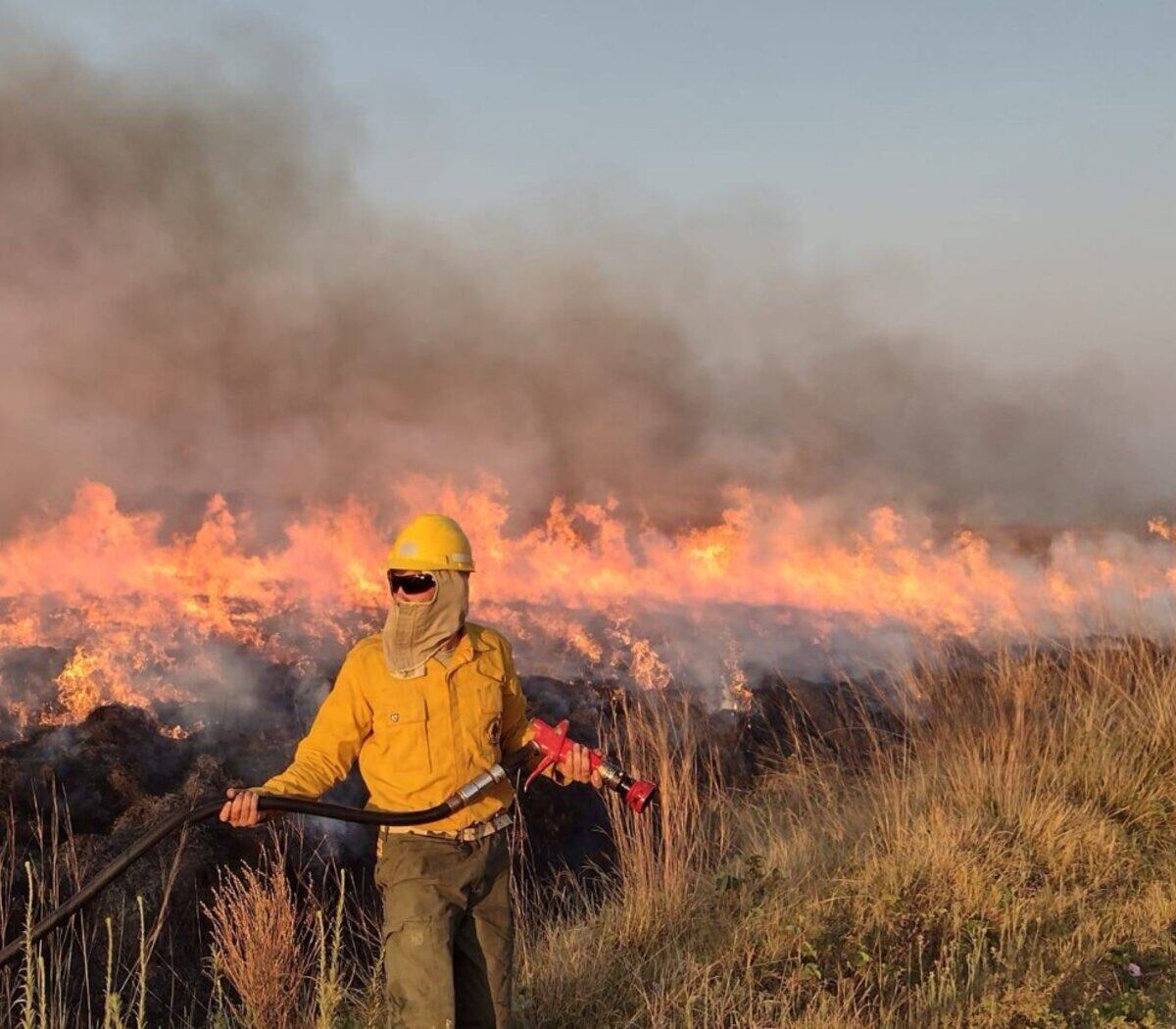 En Corrientes se mantienen activos ocho focos de incendios.