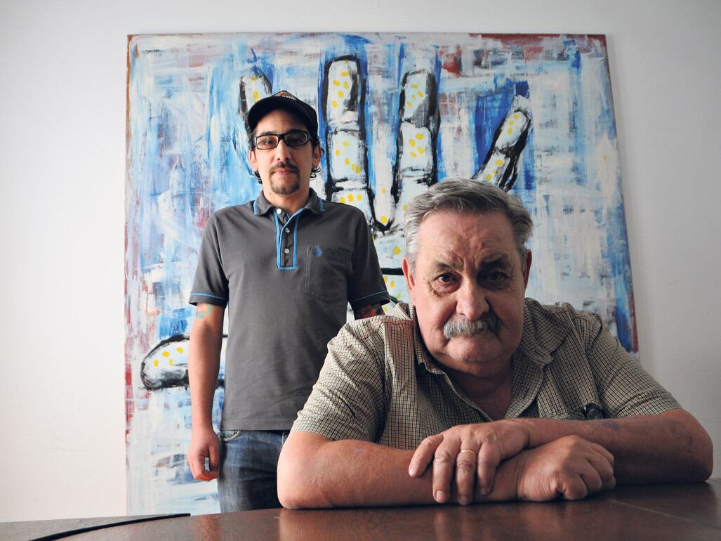 Francisco y Abel Madariaga, preocupados por el próximo destino del ex capitán Víctor Gallo.