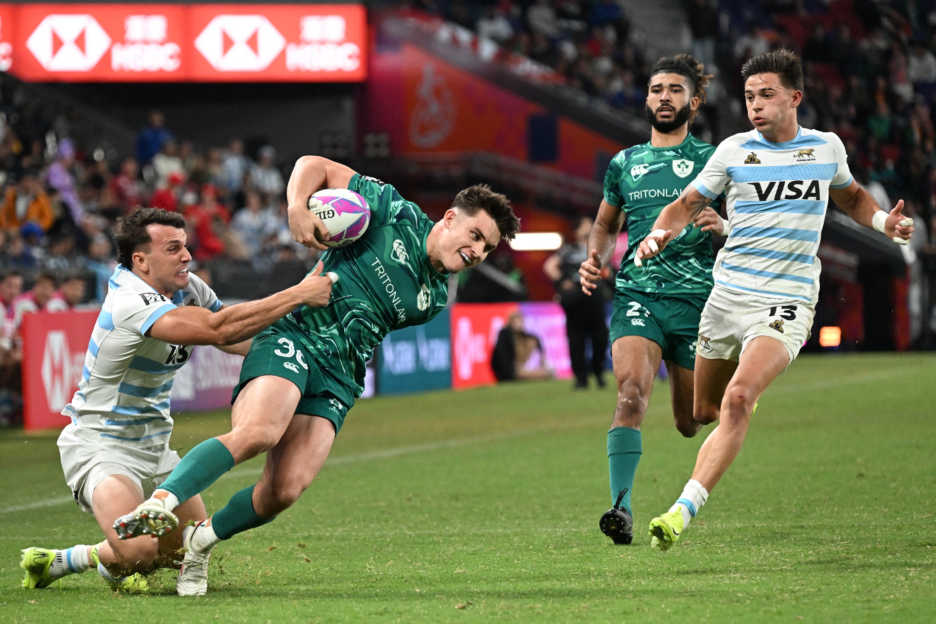 Los Pumas 7s lograron un triunfo sensacional ante Irlanda