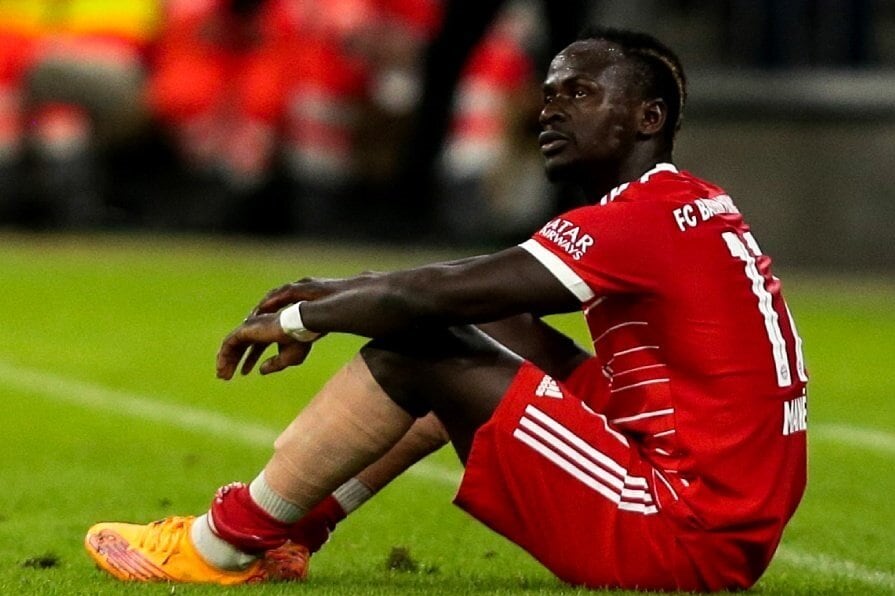 Sadio Mané se lesionó en el partido del martes por la noche entre el Bayern Múnich y Werder Bremen.