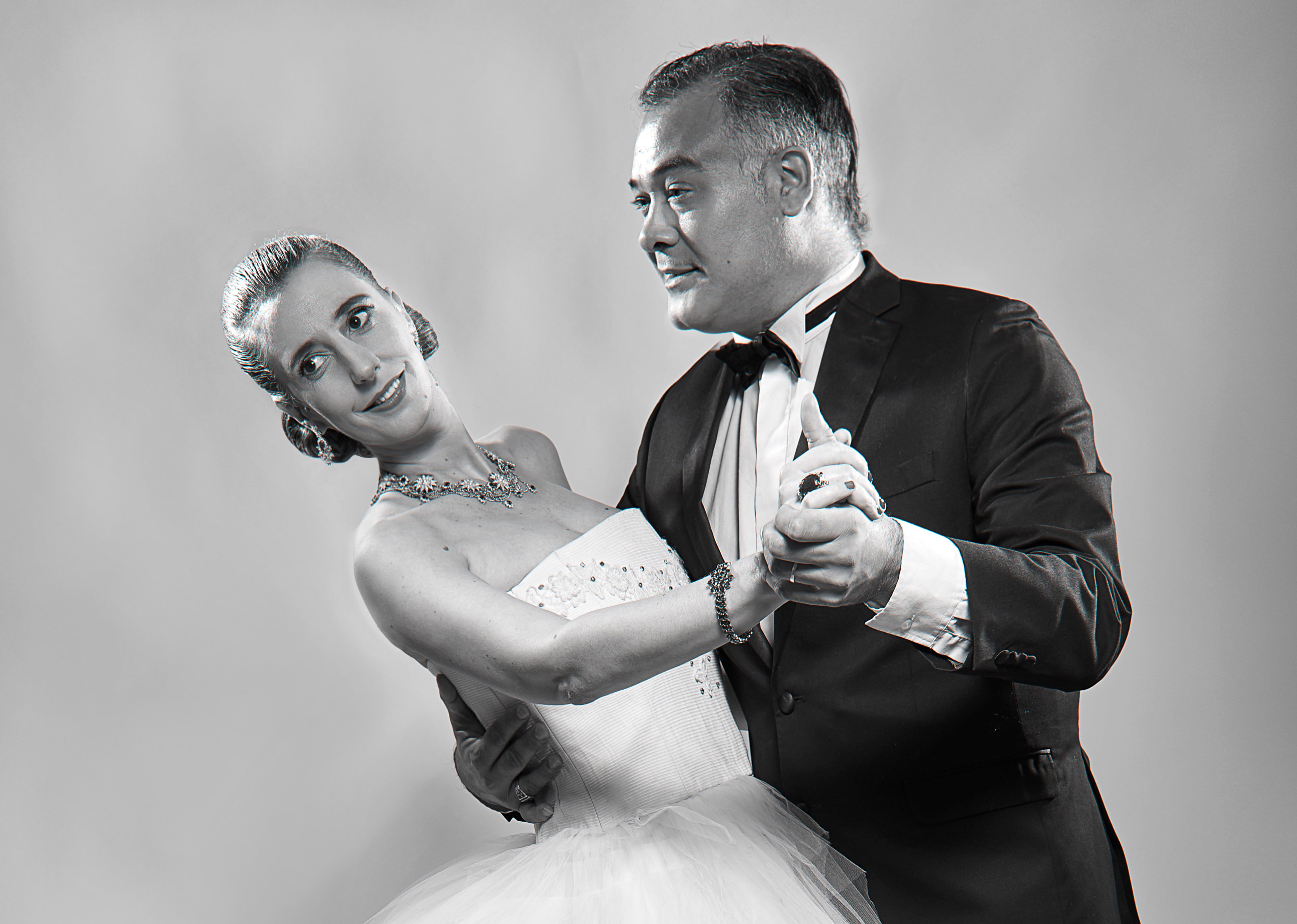 Sandra Márquez junto al Chino Laborde. 