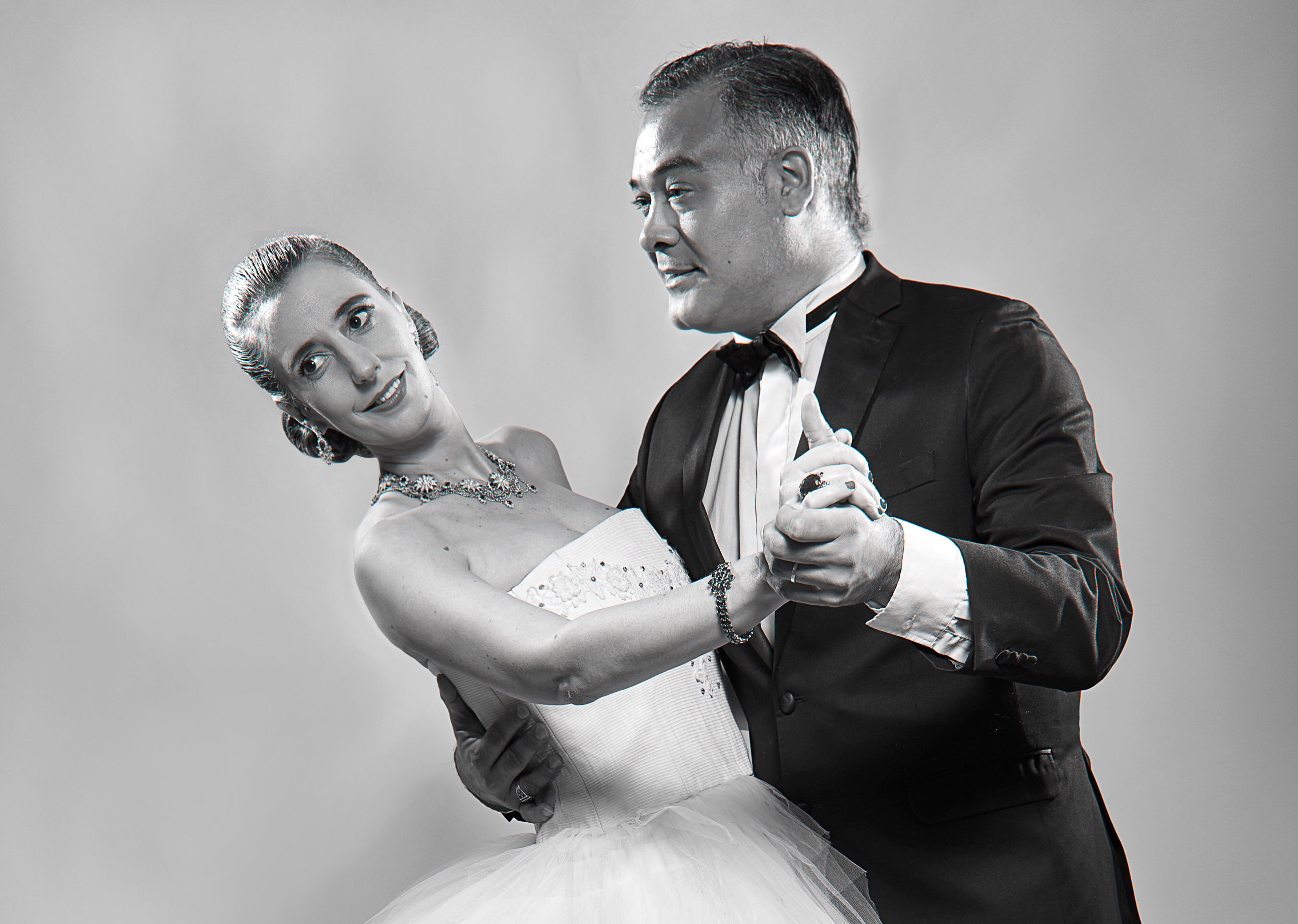 Sandra Márquez junto al Chino Laborde.