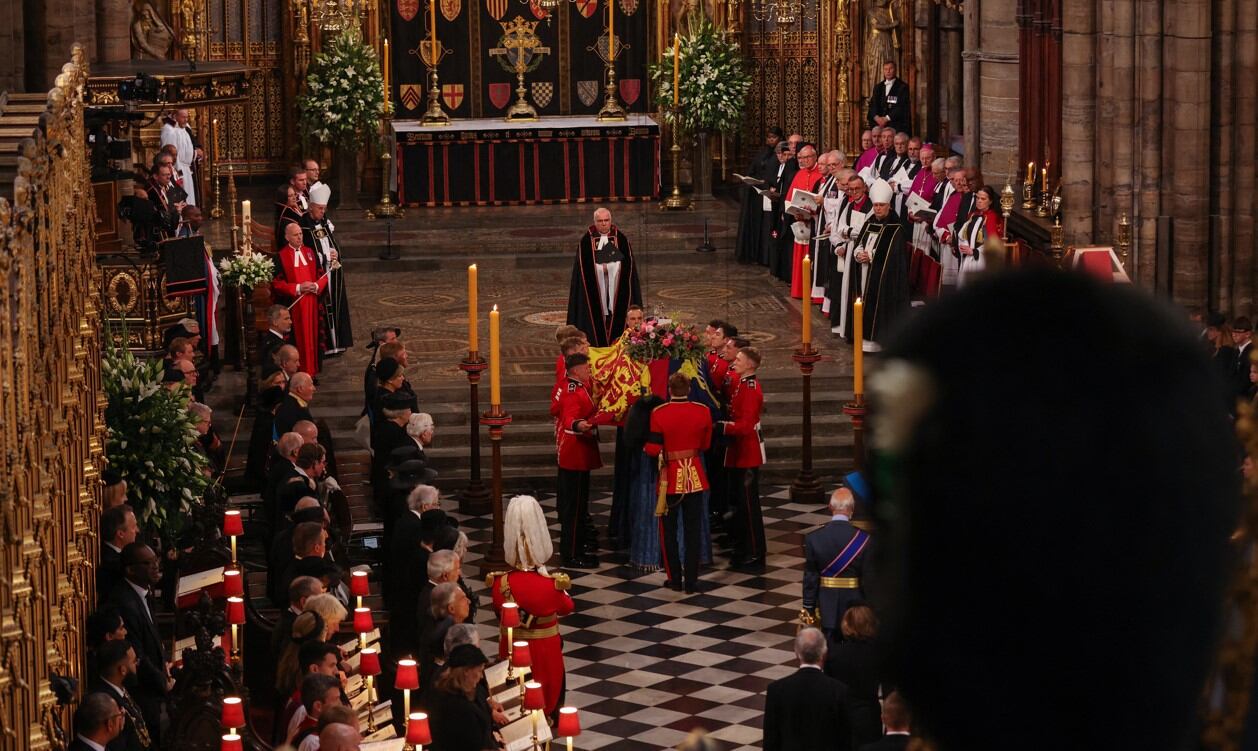 El funeral de la reina Isabel II en la Abadía de Westminster. (Imagen: AFP)