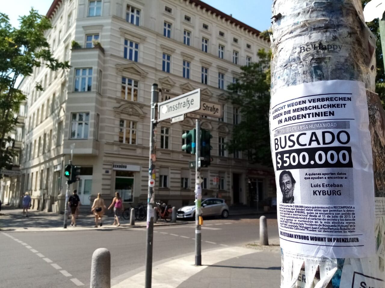 Luis Esteban Kyburg huyó de la justicia argentina aprovechando la doble ciudadanía, pero los H.I.J.O.S lo encontraron.