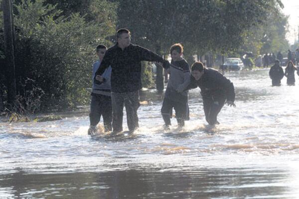 La caída de agua entre jueves y viernes fue torrencial.