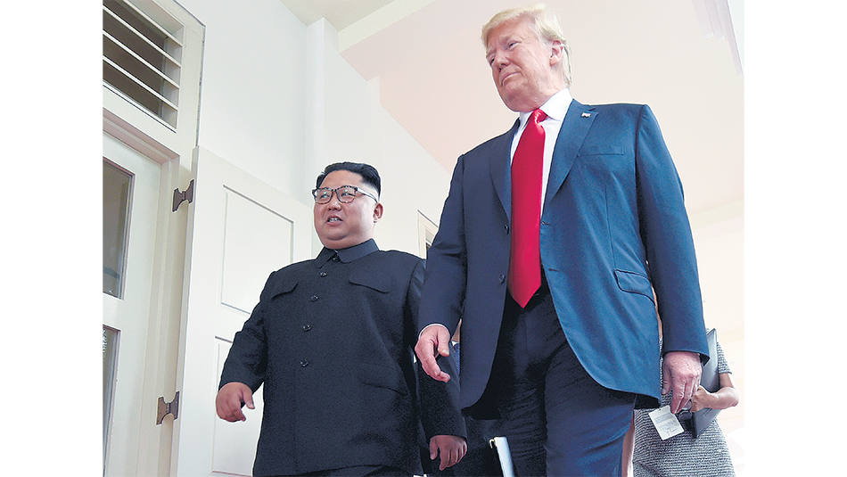 El año pasado Kim Jong-un y Trump se vieron en Singapur.