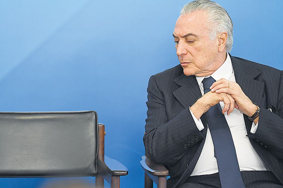 A pesar de su delicada situación política, Michel Temer afirmó ayer que nada lo destruirá.