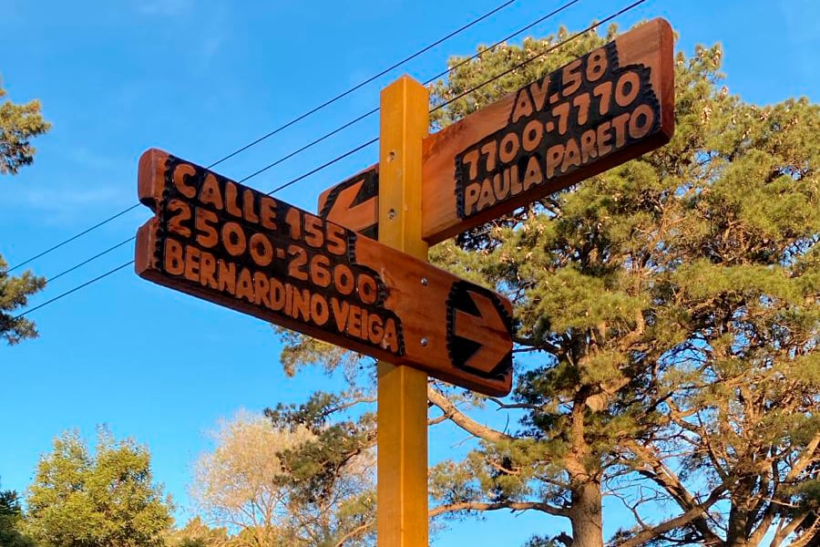 La esquina Bernardino Veiga y Paula Pareto en Necochea