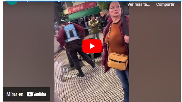 El momento de la detención violenta de Verónica se replicó en las redes al infinito como algo humorístico.