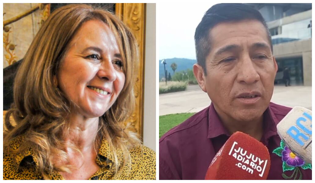 Teresa Bovi y Natividad Apaza