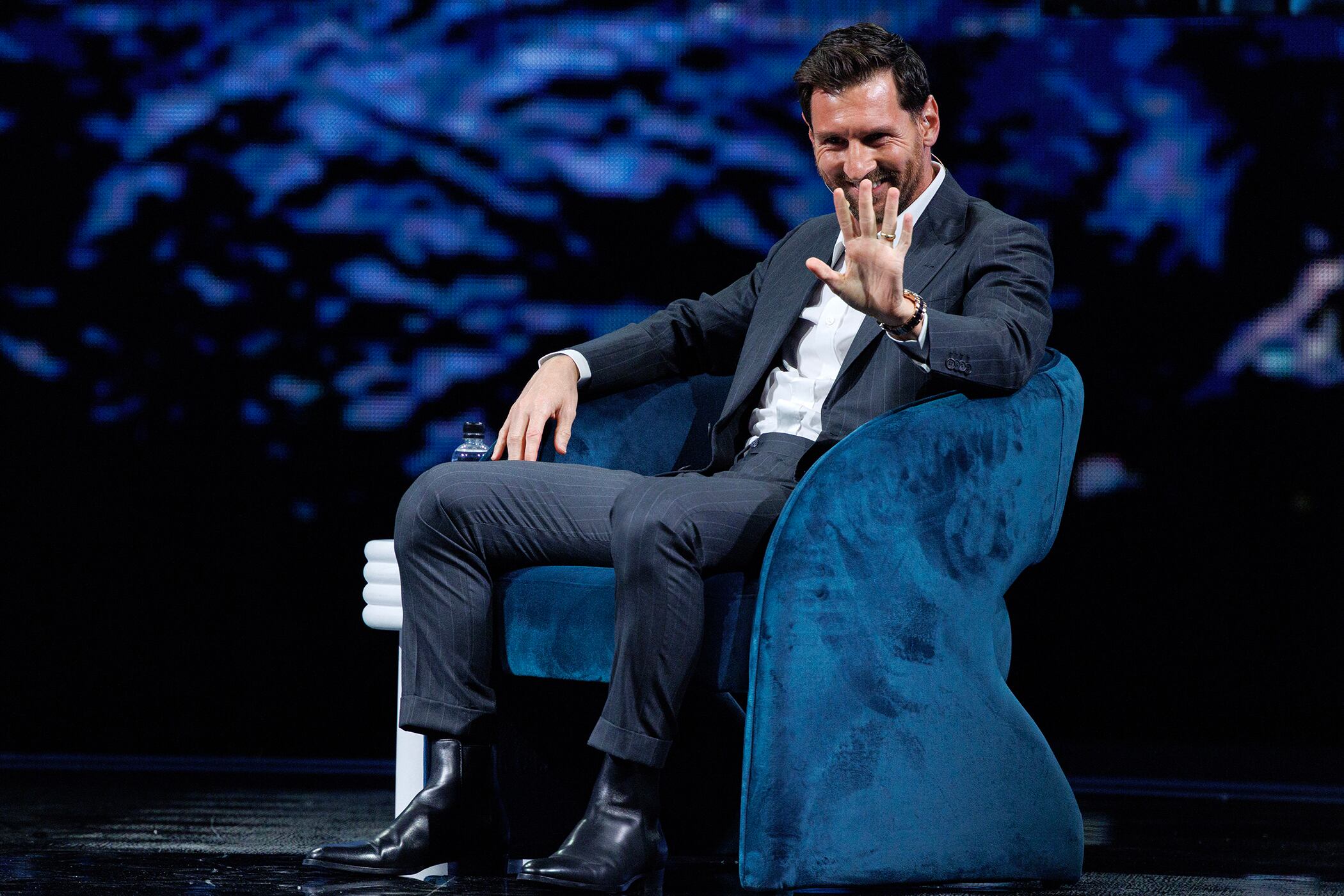 Lionel Messi recibió la llave de la ciudad de Miami durante el Amerixcan Business Forum