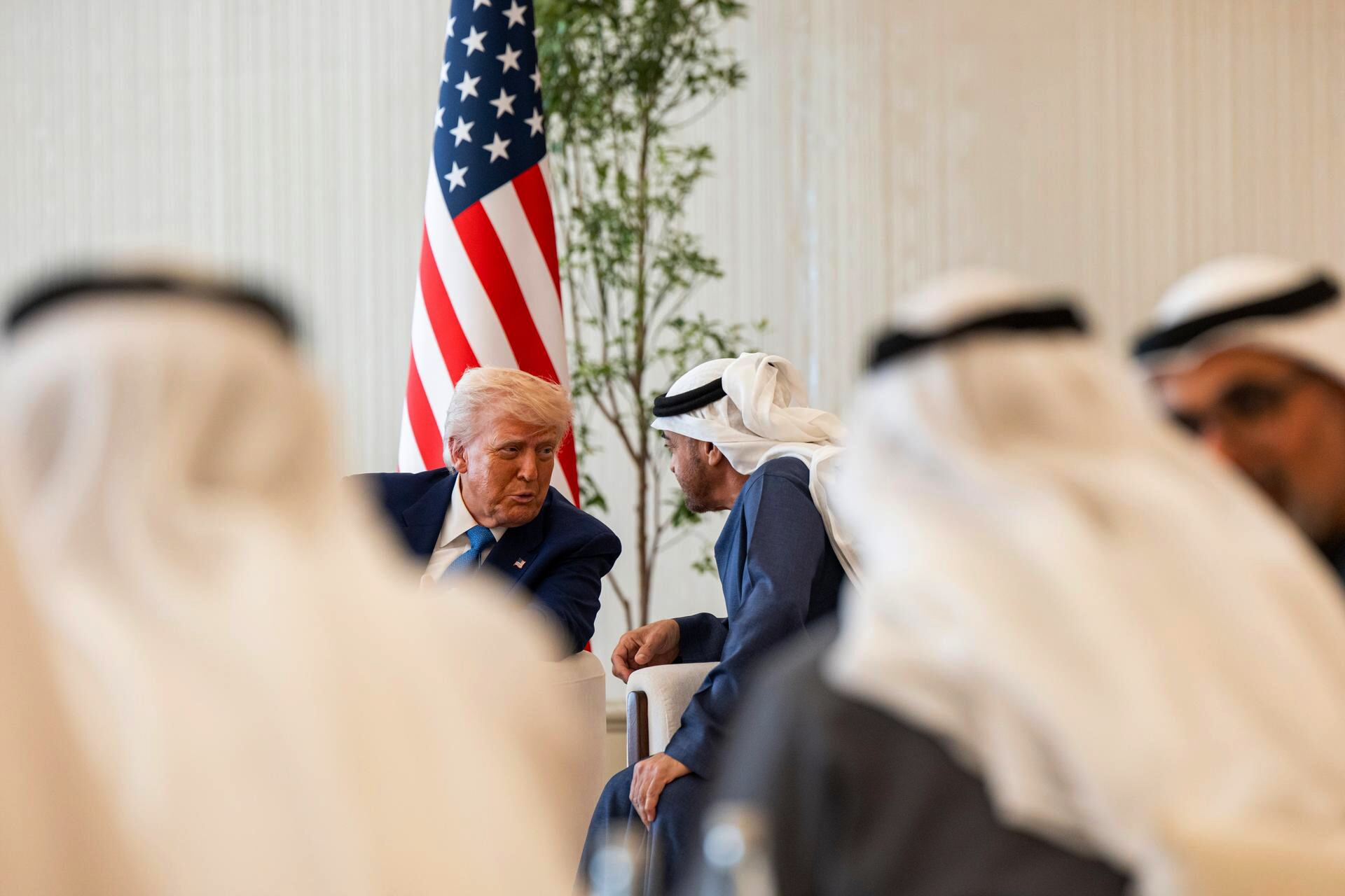 Donald Trump tuvo uno de sus encuentros más productivos con el presidente emiratí Mohamed bin Zayed