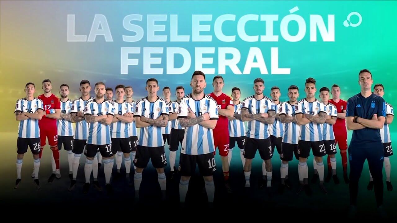 "La Selección federal en el canal más federal", rezaba el spot de TV Pública para la selección argentina en el Mundial Qatar 2022.