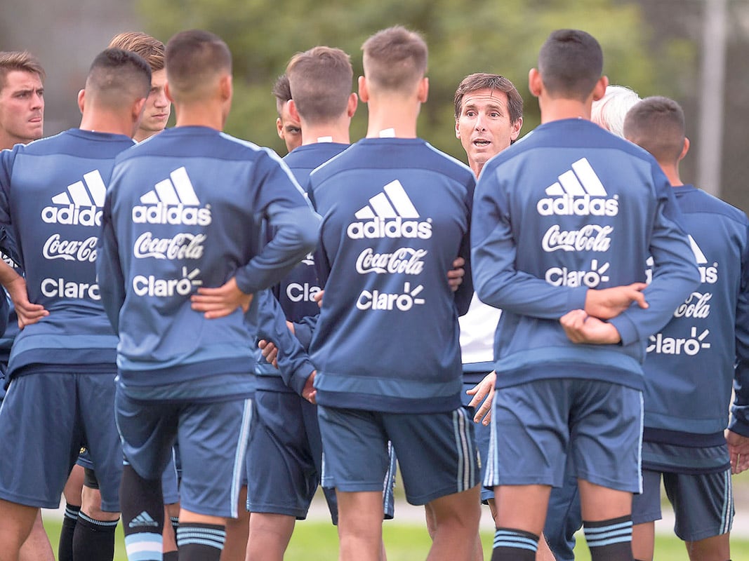 Ubeda y los jugadores.