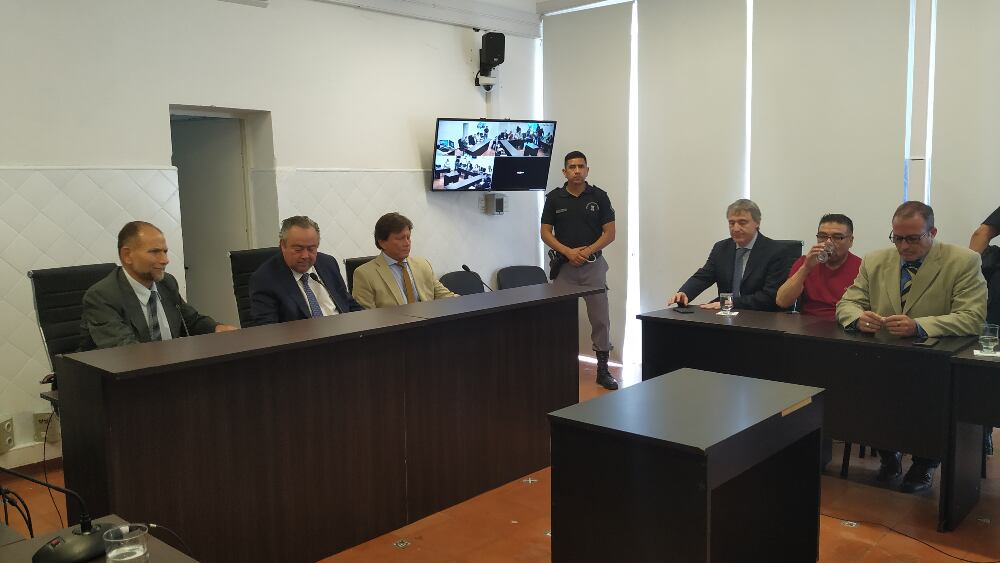 Los jueces Batule, Fleming y Gómez Almaraz