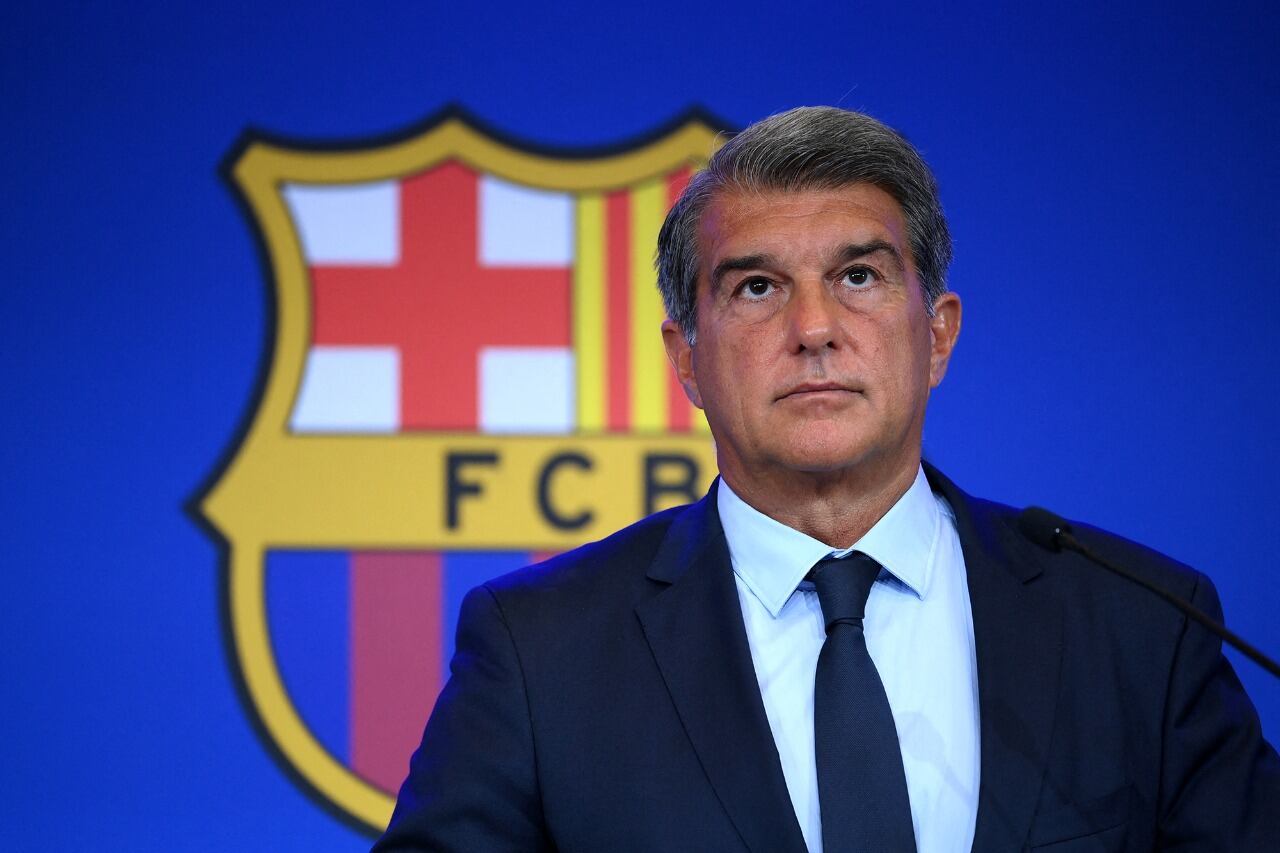 El presidente del Barcelona Joan Laporta