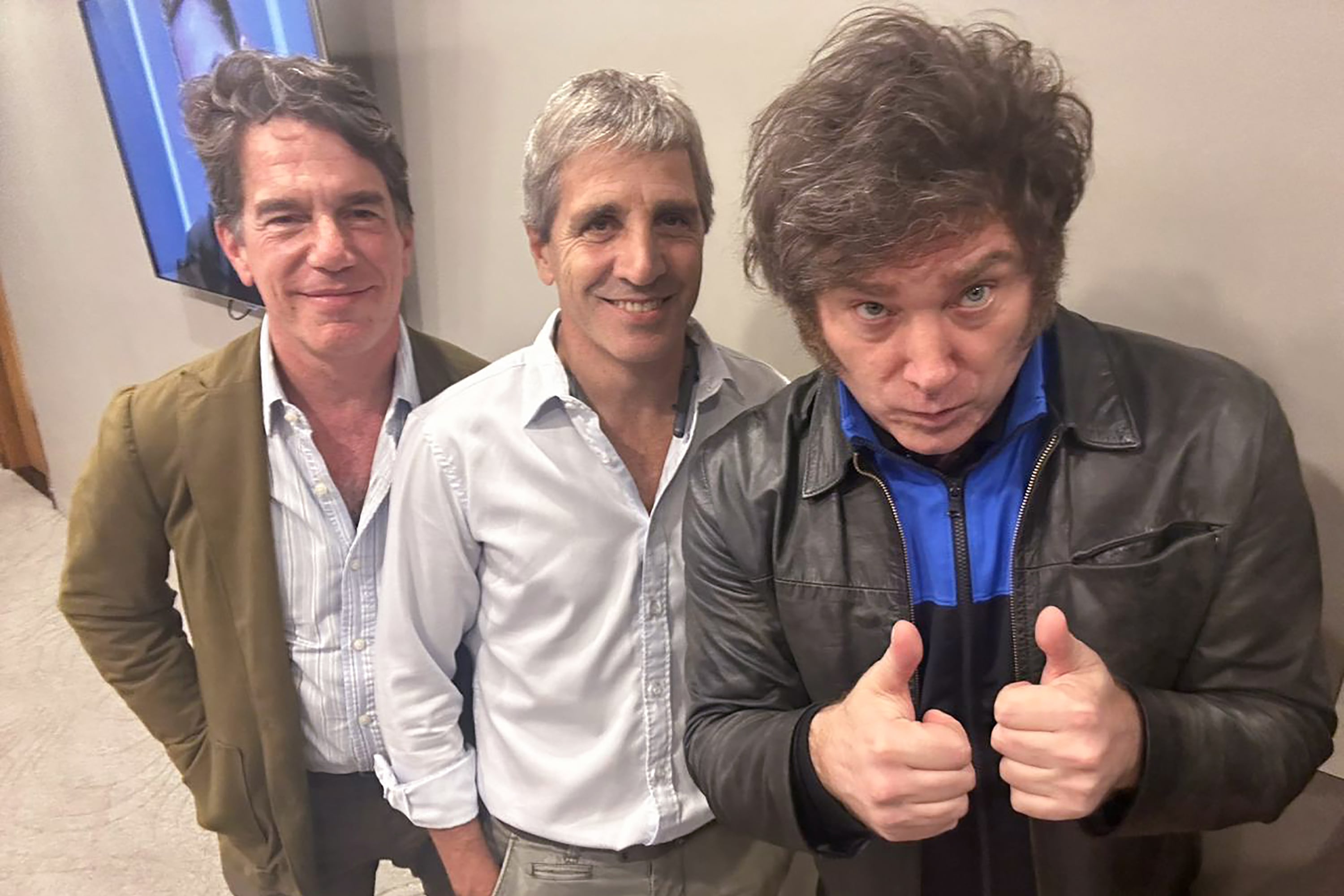 Nicolás Posse, Luis Caputo y Javier Milei