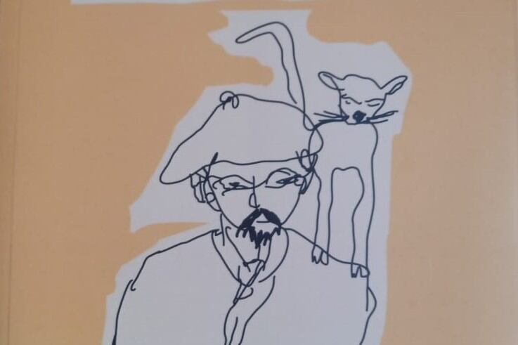 Zurita, en la tapa de su libro A falta de otra cosa.