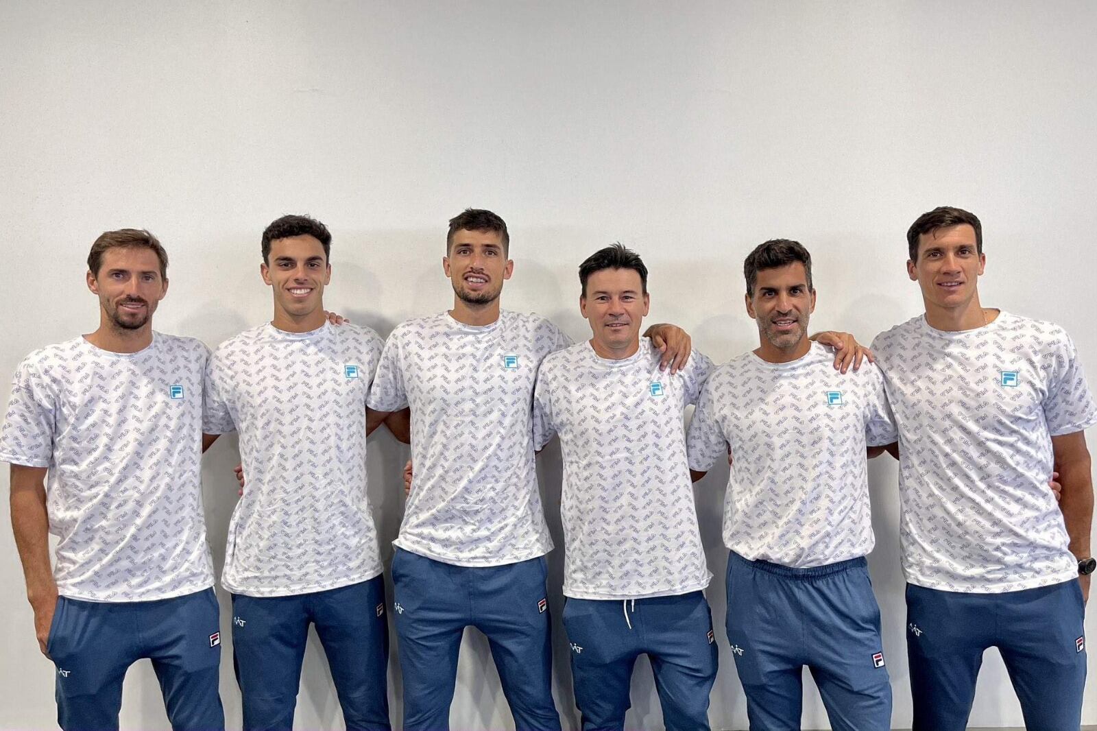 Molteni, Cerúndolo, Cachín, el capitán Coria, González y Bagnis