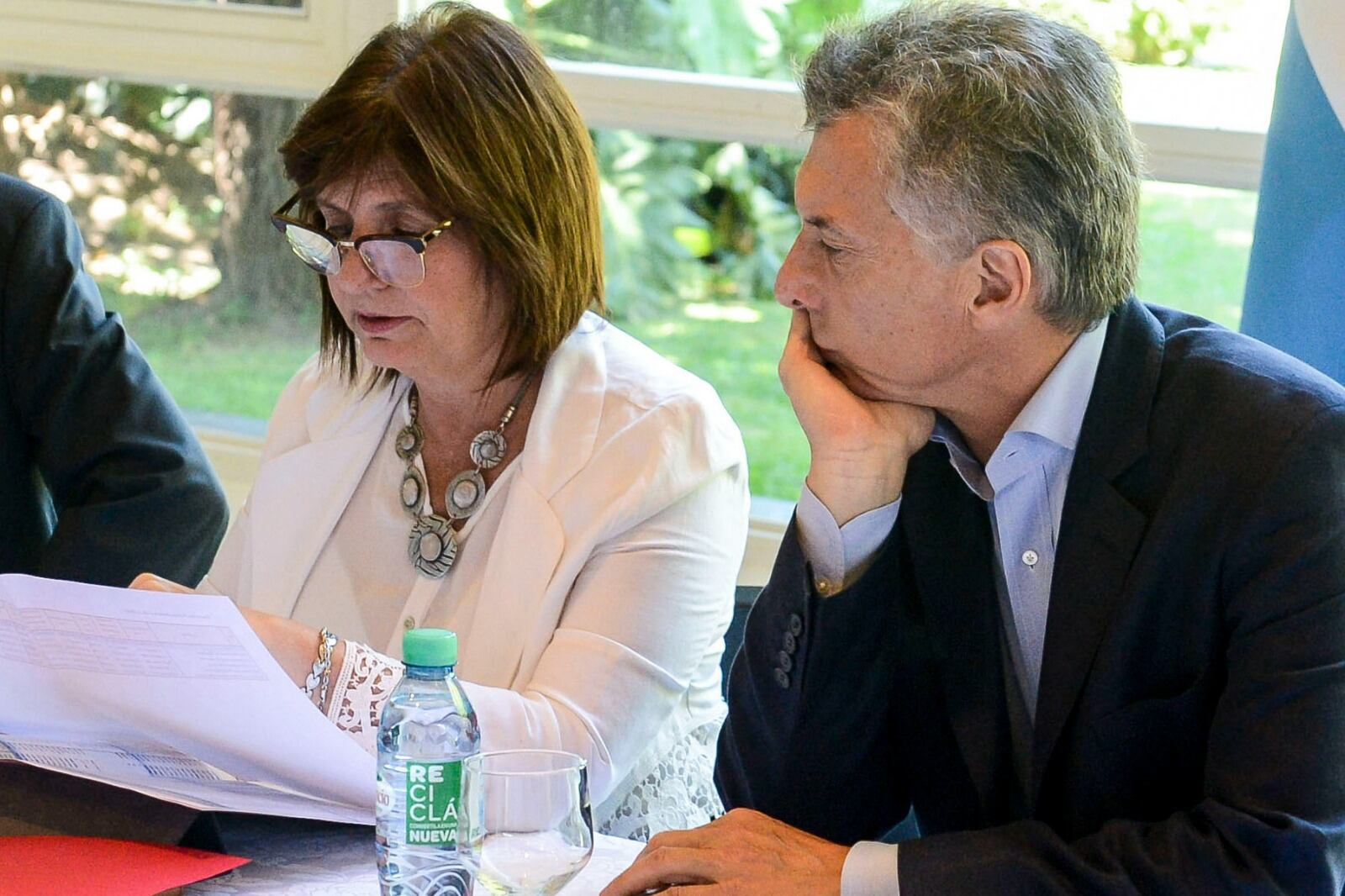 “Con Patricia nos bancamos 14 toneladas de piedras", dijo Mauricio Macri.