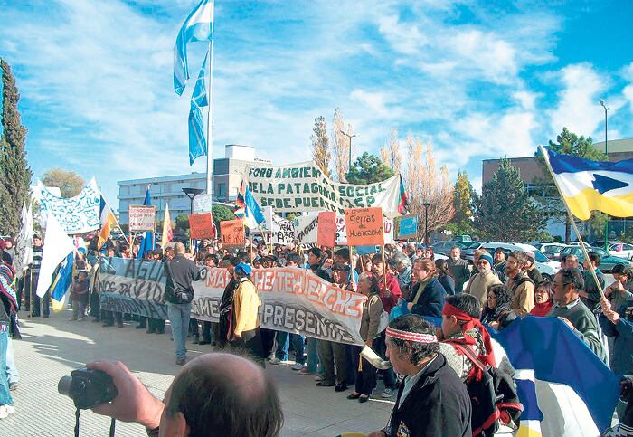 Los activistas temen posibles represiones en la Patagonia.