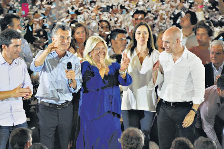 En el cierre de la campaña porteña de Cambiemos estuvo casi toda la plana mayor del oficialismo.