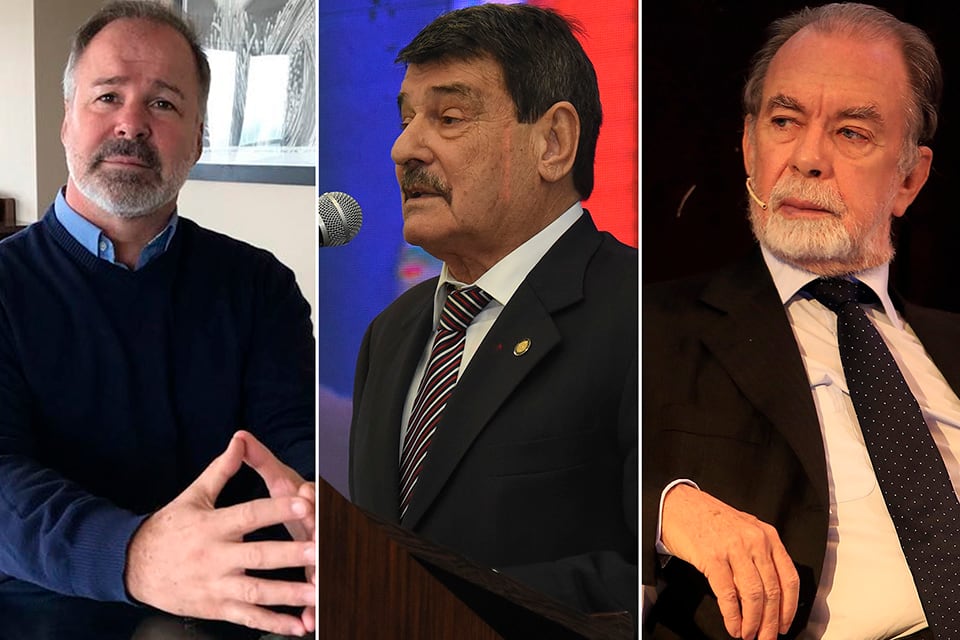 Gustavo Nardelli, Alberto Padoán y Javier González Fraga.