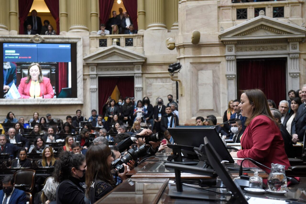 "Soy consciente de que tengo una responsabilidad adicional por ser mujer", dijo Cecilia Moreau, nueva titular de la Cámara de Diputados.