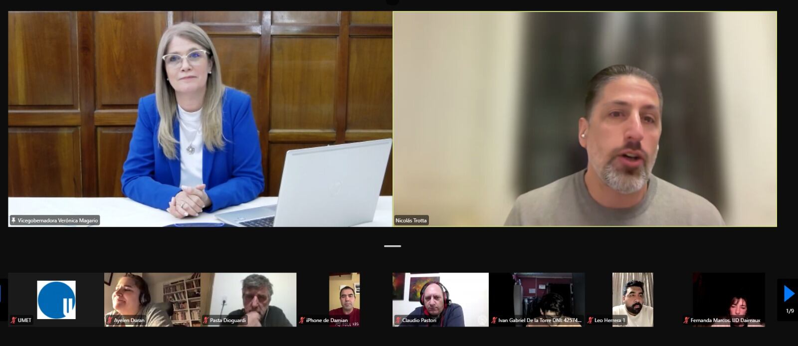 Verónica Magario expuso en la UMET junto a Nicolás Trotta