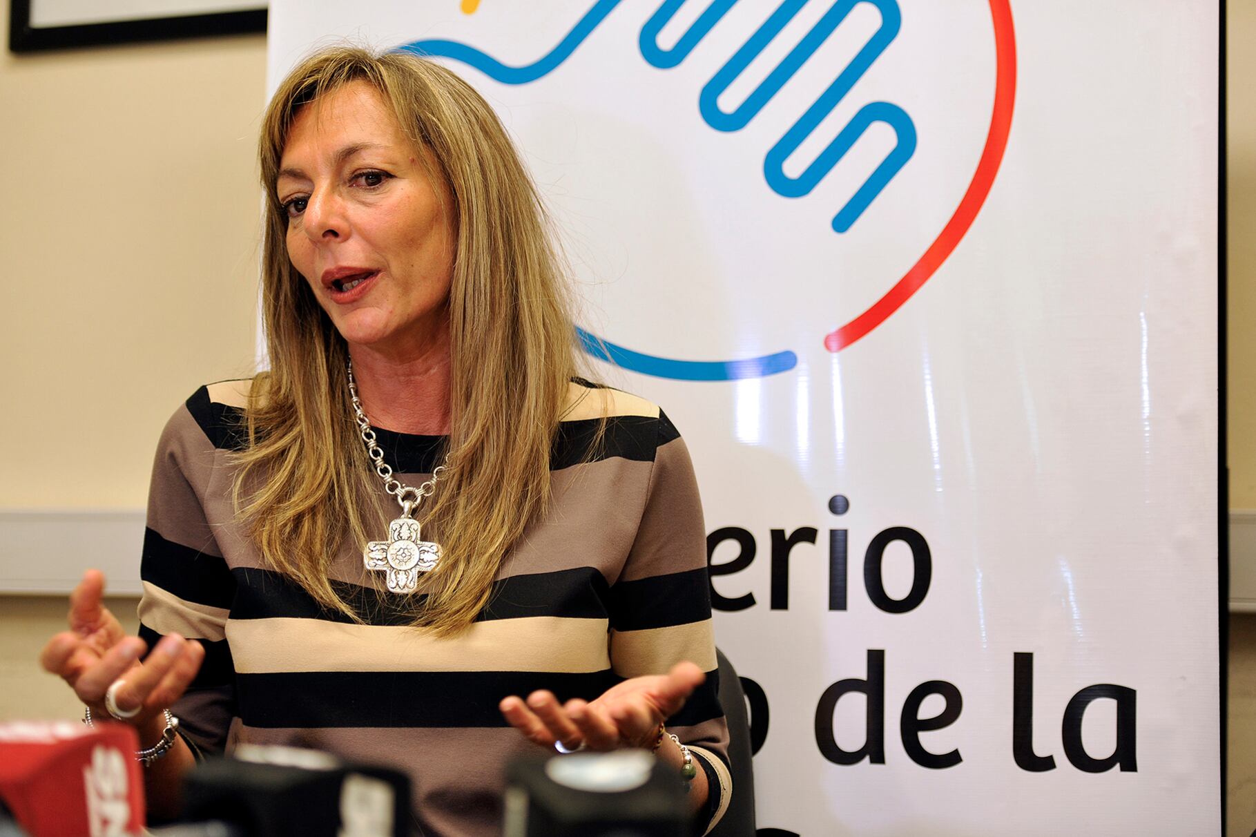 La Defensora Provincial Jaquelina Balangione.