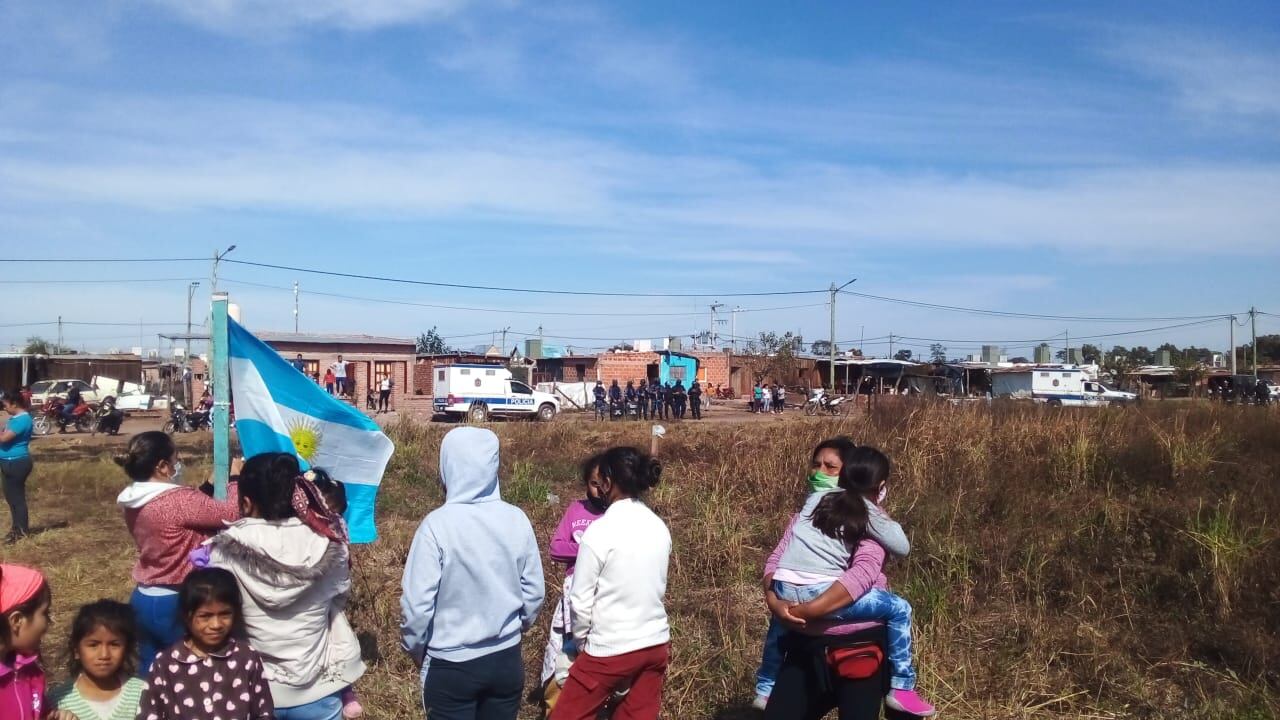 Toma de terrenos de la empresa La Moraleja