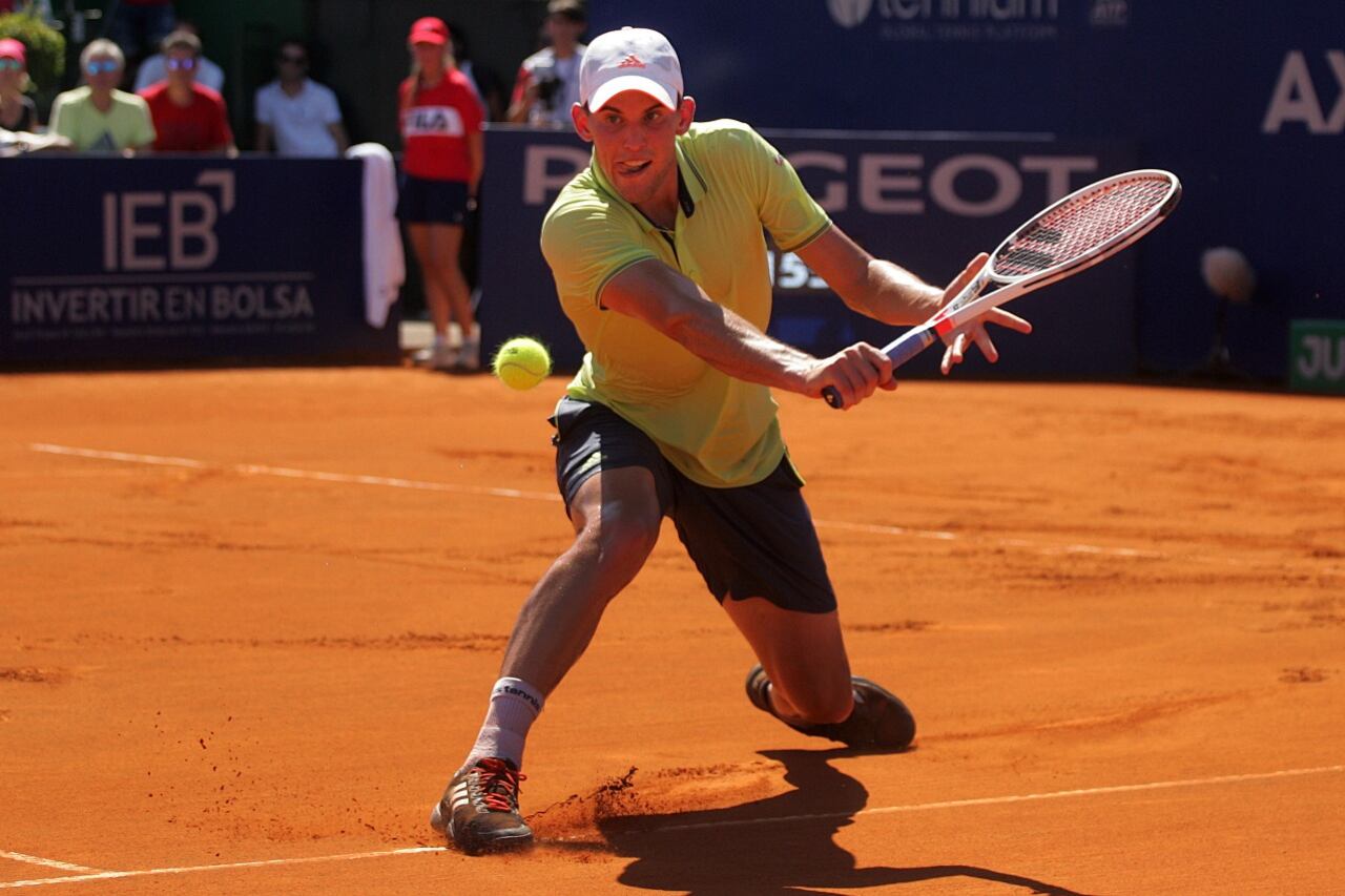 Thiem jugando en el Buenos Aires Lawn Tennis.