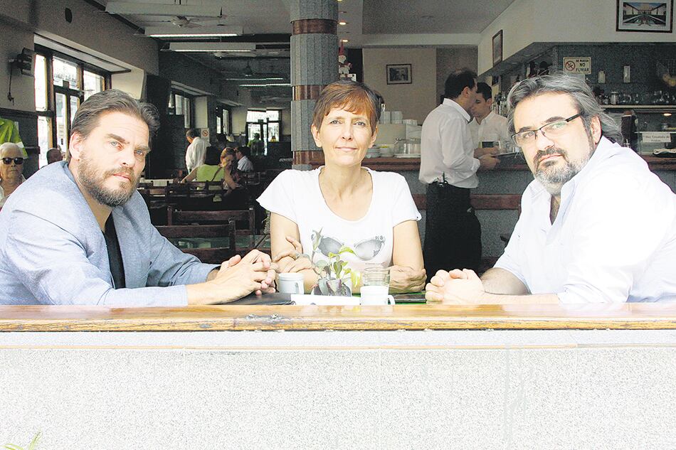 Gabriel Brener, Marcela Martínez y Gustavo Galli.