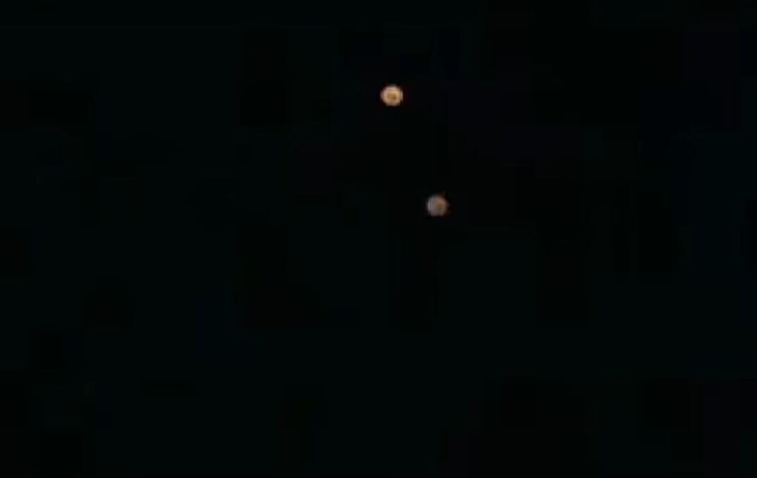 Una decena de personas vieron las luces desde distintos distritos de Uruguay y Entre Ríos. Imagen: captura de video.