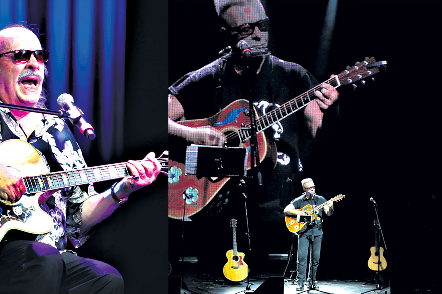 Litto Nebbia y León Gieco, dos próceres del rock argentino.