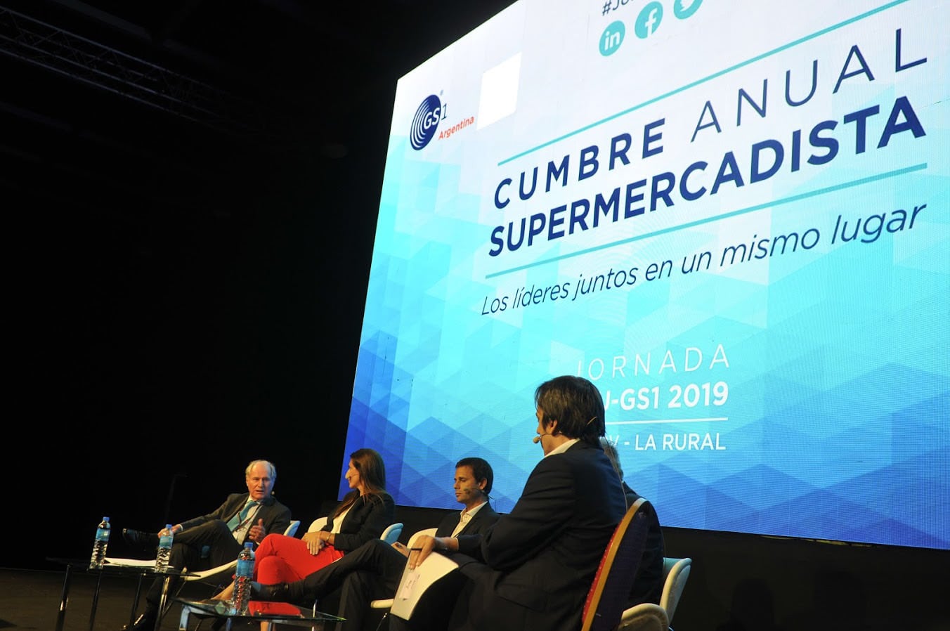 Federico Braun y Dólares Fernández Lobbe, de La Anónima y Walmart, respectivamente.