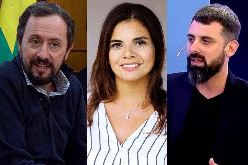 Facundo Nekamkis, Marina Acosta y Santiago Giorgietta.