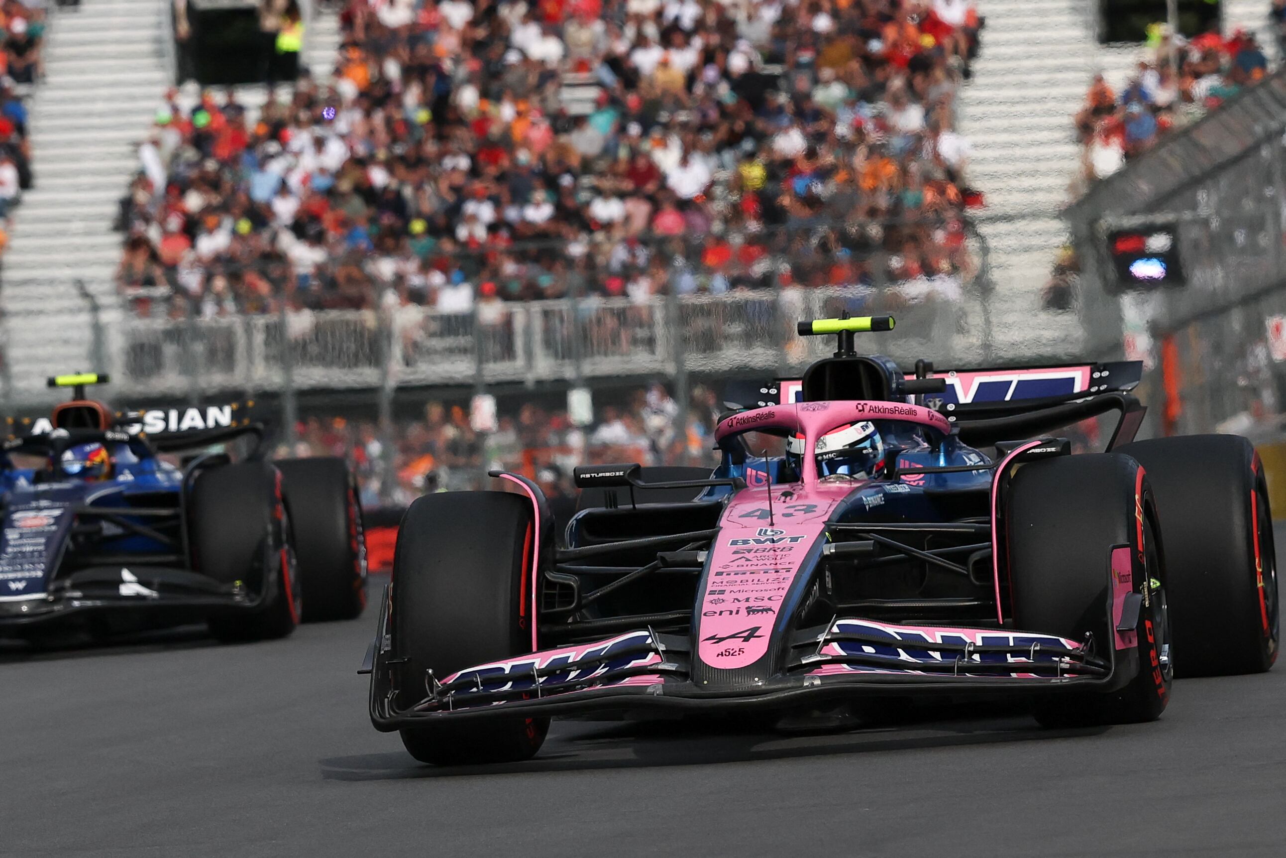 Colapinto, en acción en la pista canadiense