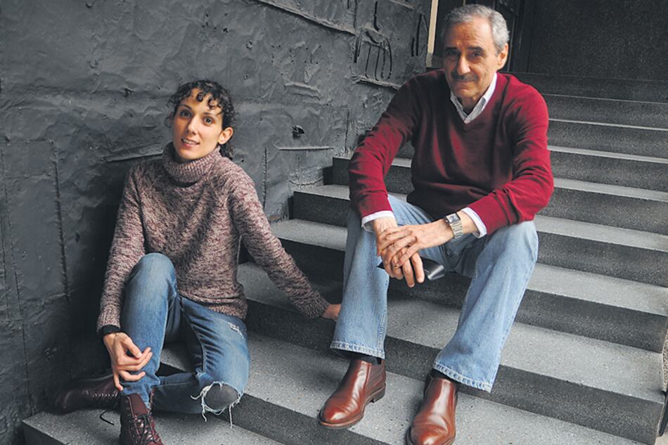 Angel y María Cappa, durante la presentación del libro en Deportea.