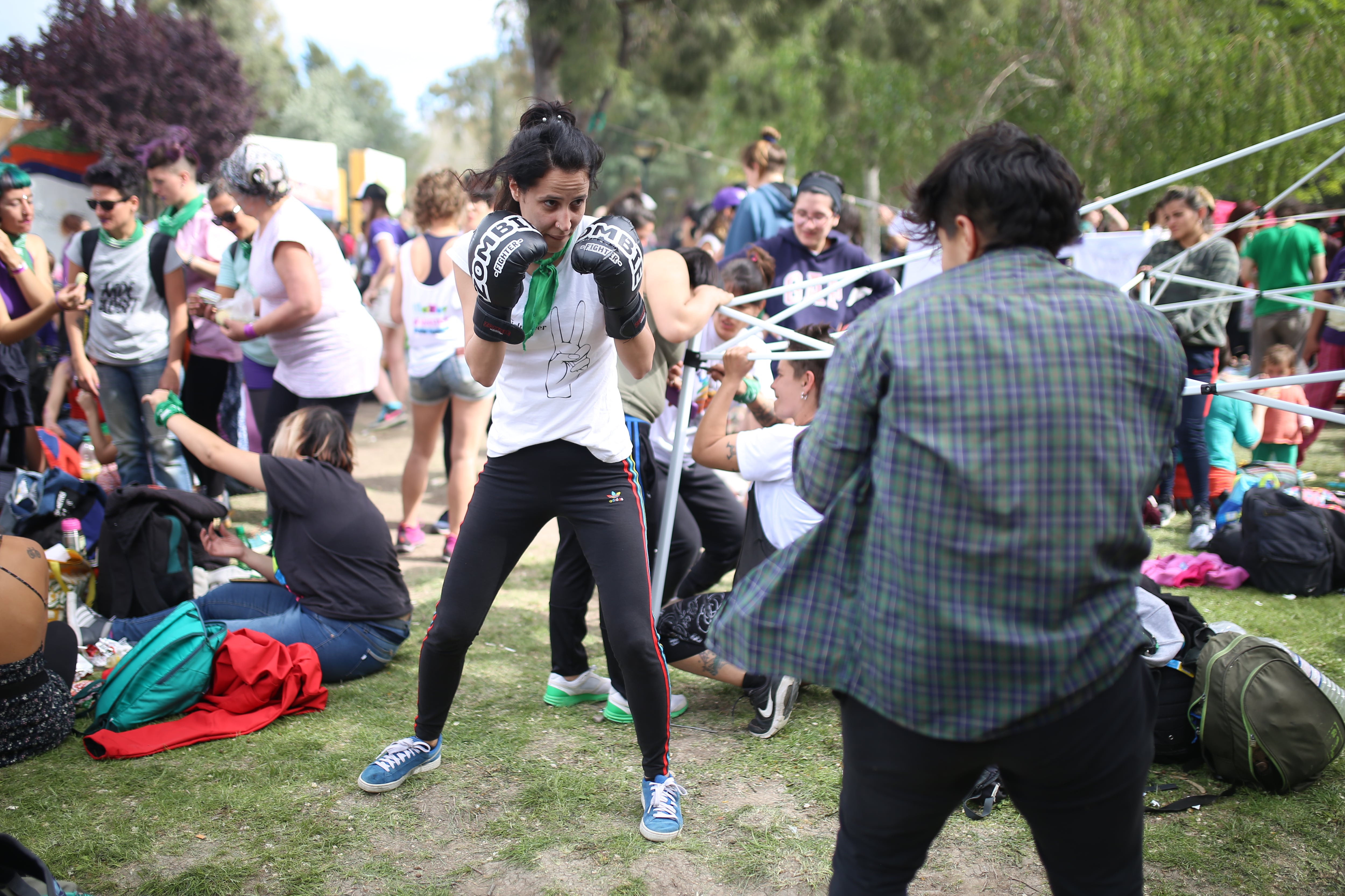 Talleres de autodefensa: a esta altura un clásico de los Encuentros, tanto regionales como Plurinacionales