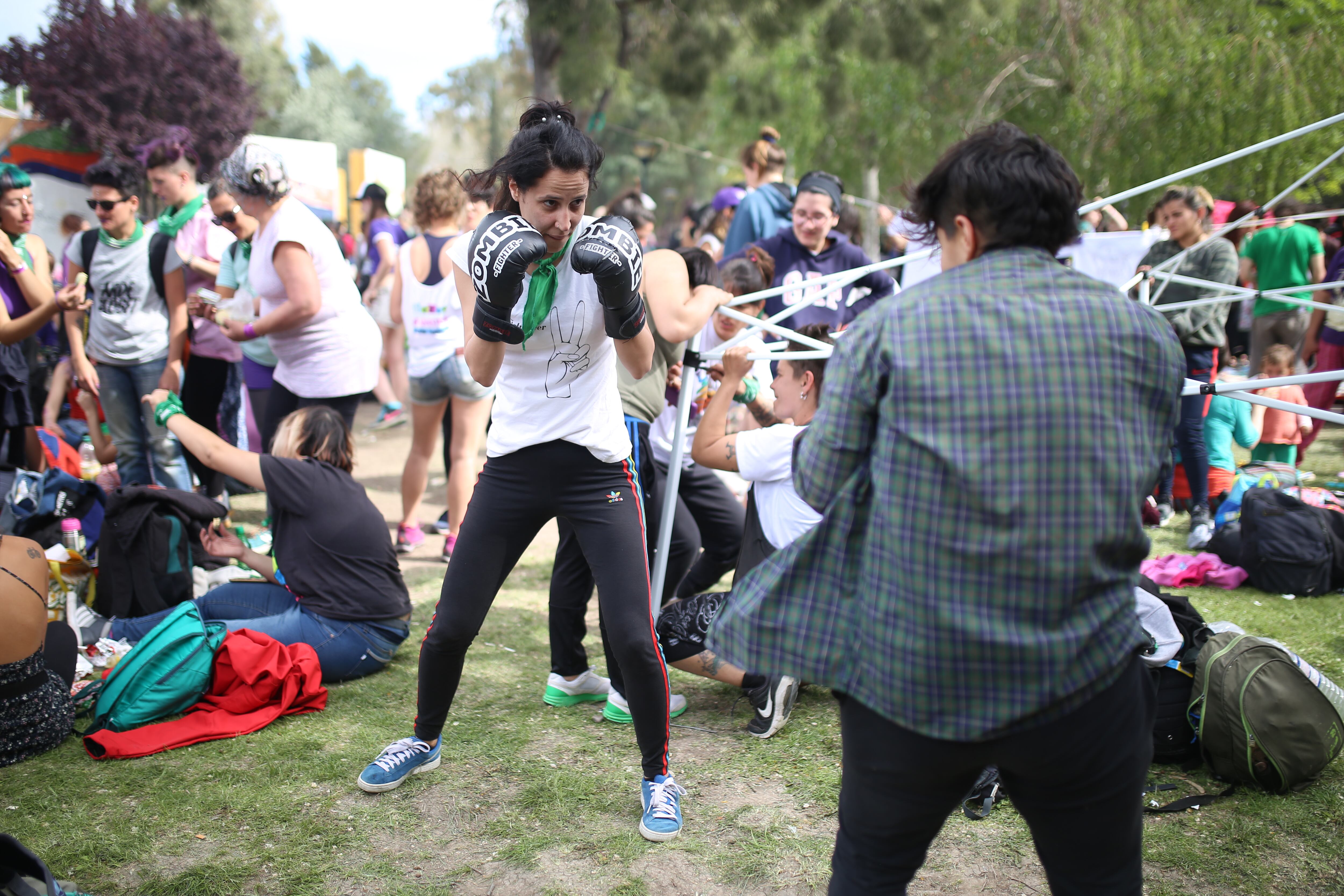 Talleres de autodefensa: a esta altura un clásico de los Encuentros, tanto regionales como Plurinacionales