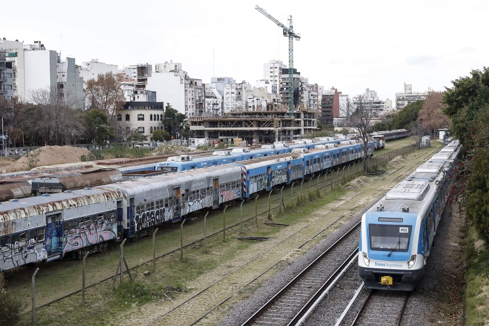 El explayón de trenes de Colegiales, en disputa.