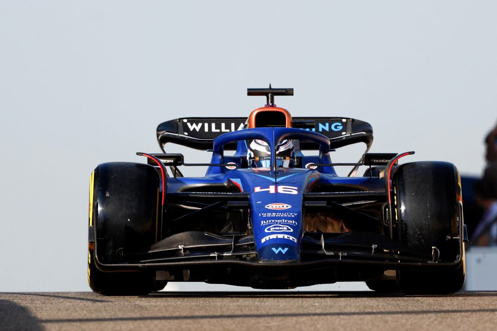 Colapinto salió primero por Williams y luego le prestó el coche a su compañero, el inglés Zak O'Sullivan