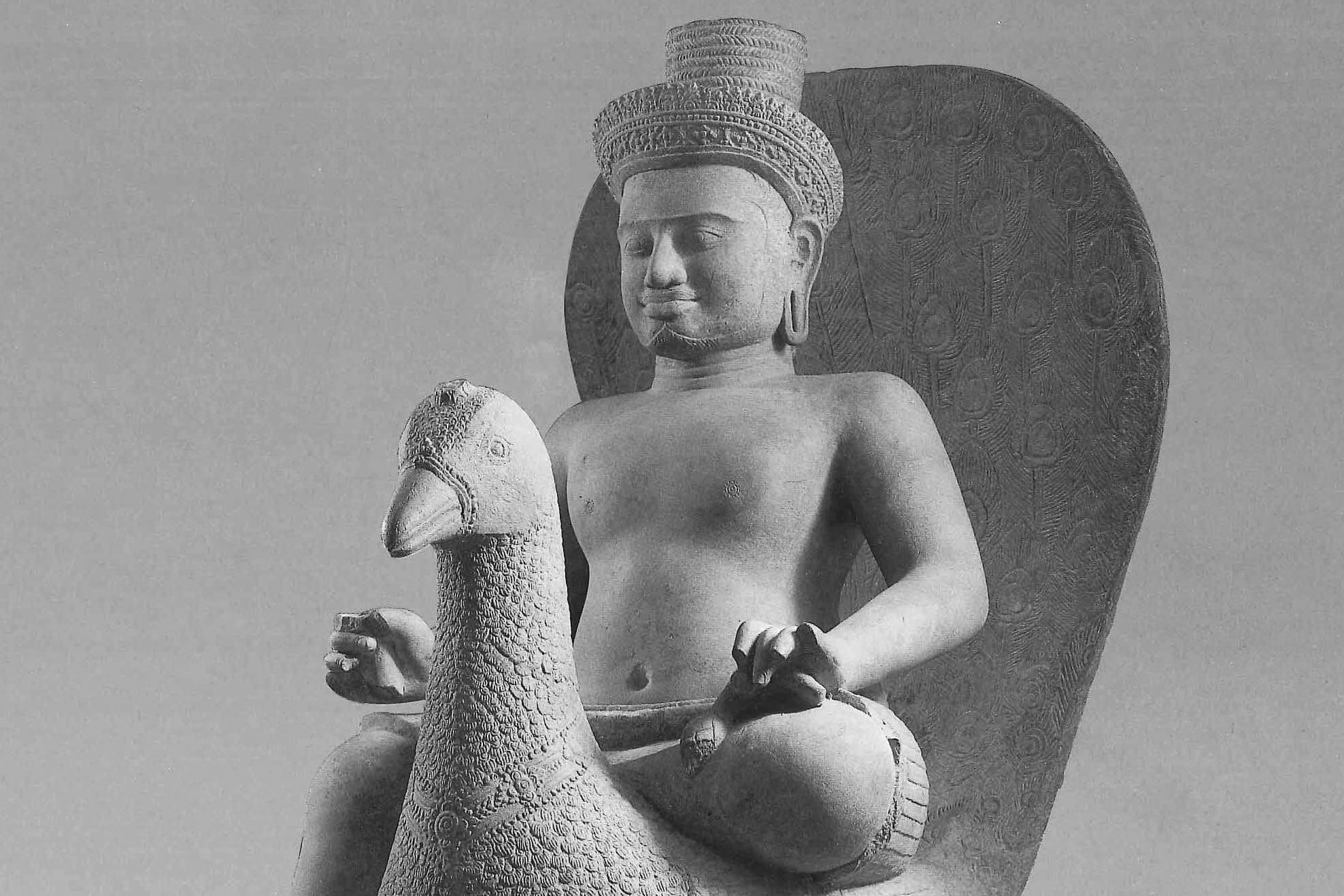 Entre las piezas hay una escultura de la diosa hindú "Skanda montada en un pavo" del siglo X. Foto: AFP/Fiscalía distrito Sur de Nueva York .