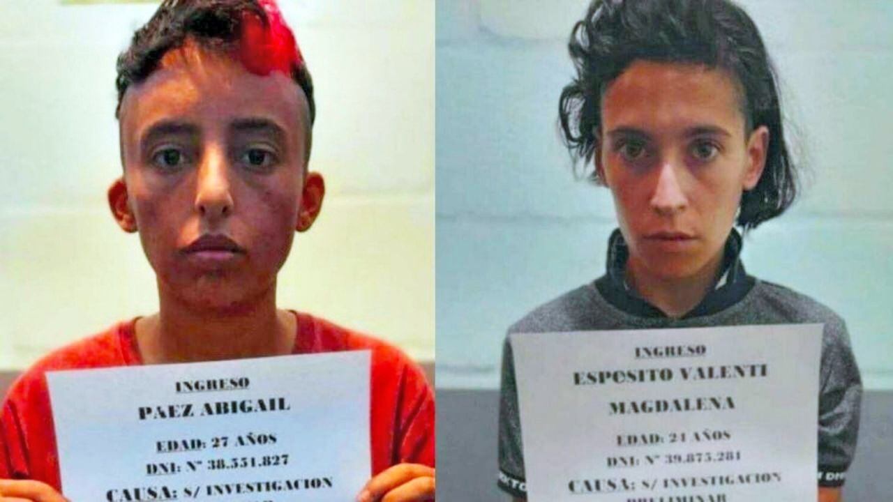 Magdalena Espósito y Abigail Pérez, la madre de Lucio Dupuy y su pareja. 