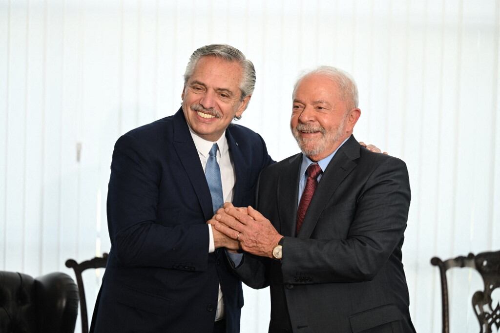 Alberto Fernández y Lula da Silva, juntos durante la asunción del jefe de estado brasileño, el pasado 1 de enero.