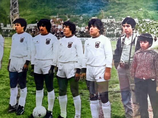 Maradona en Salta, en 1981.