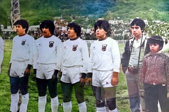 Maradona en Salta, en 1981.