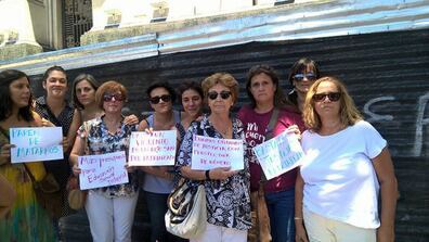 La Multisectorial de Mujeres se movilizó ayer a Tribunales para reclamar respuestas.