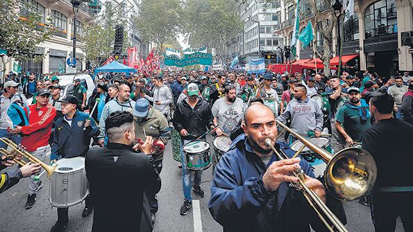 La movilización del 30 de abril fue convocada por el sector más combativo.